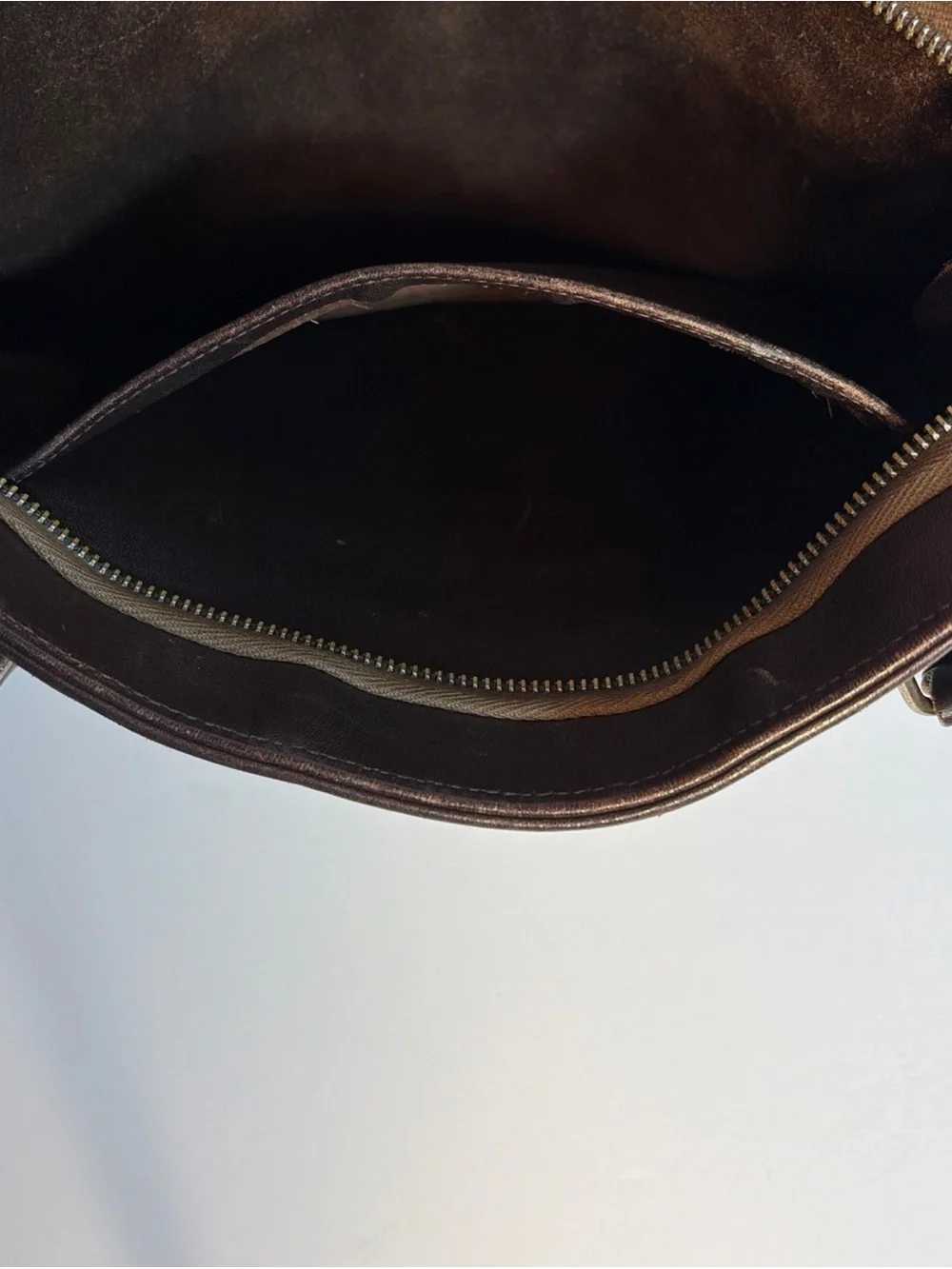 Vintage 1970’s Cashin-Inspired Dark Brown Slim Leather Tote Handbag Kiss Lock